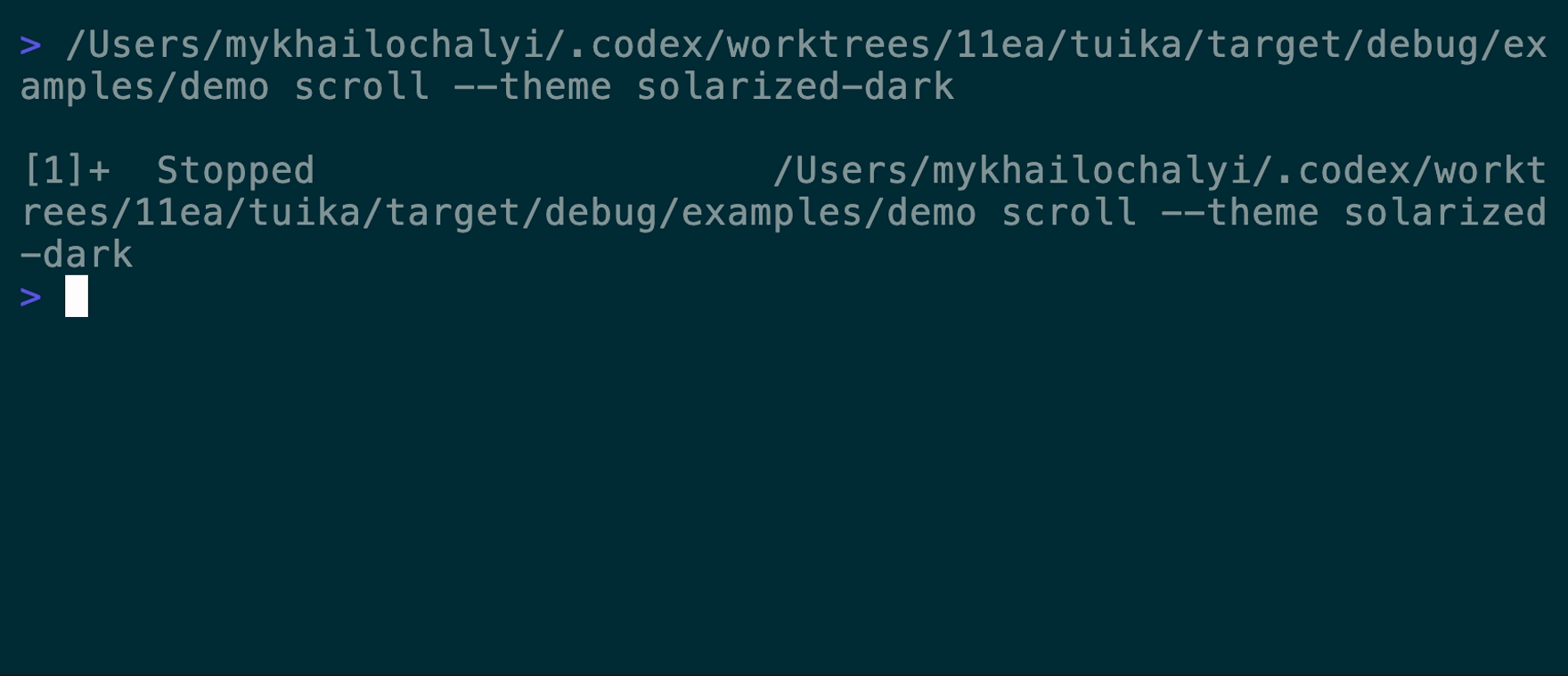 Scroll demo