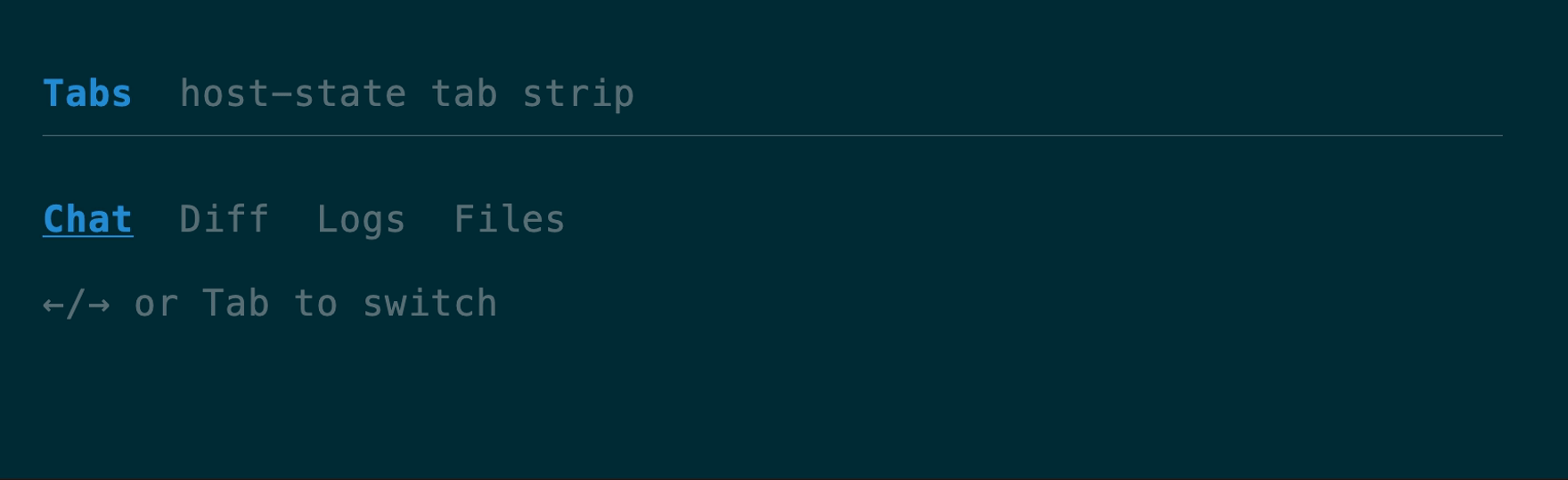 Tabs demo