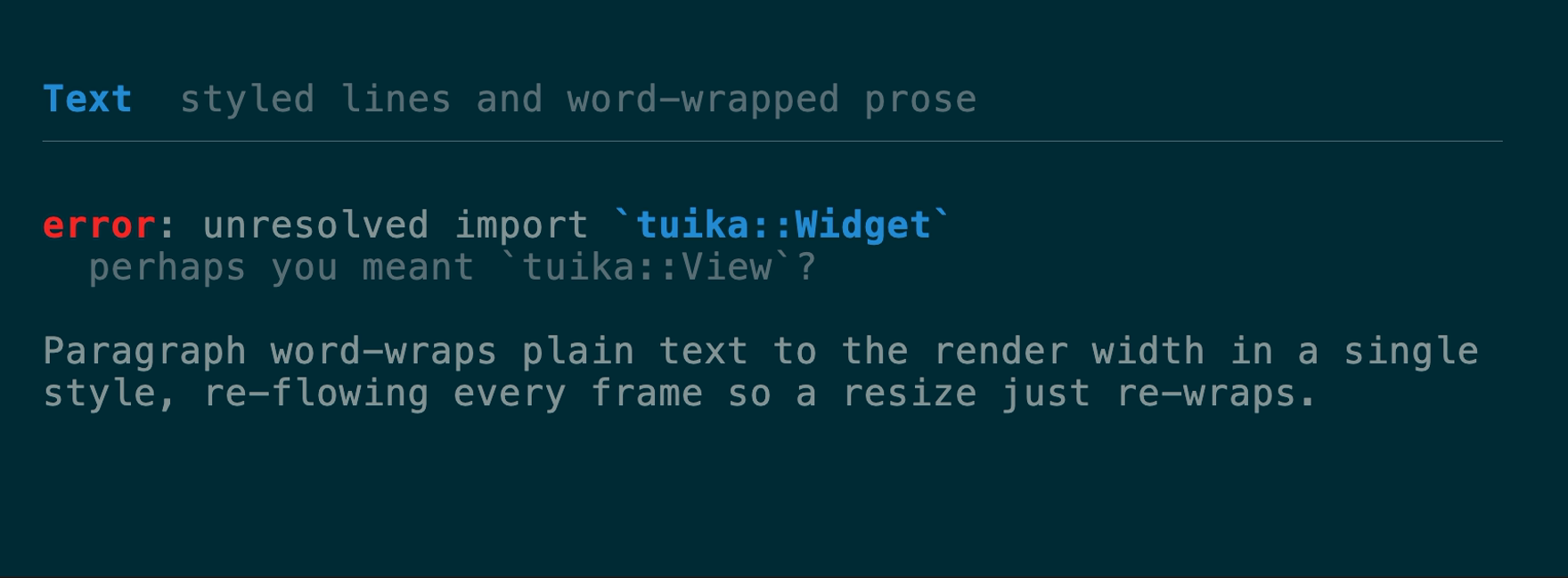 Text demo