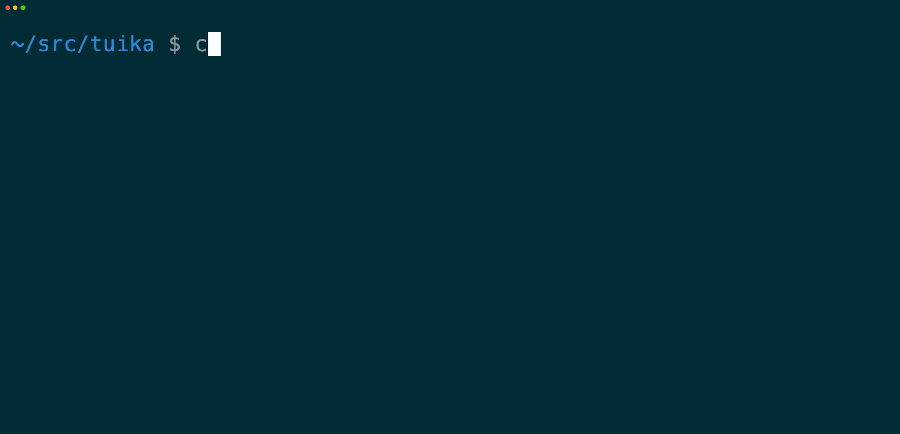 A terminal running the split_footer example: a bordered status box pinned to the last rows while published build lines accumulate above it as ordinary scrollback; after the example exits the lines remain and the box's rows are gone.
