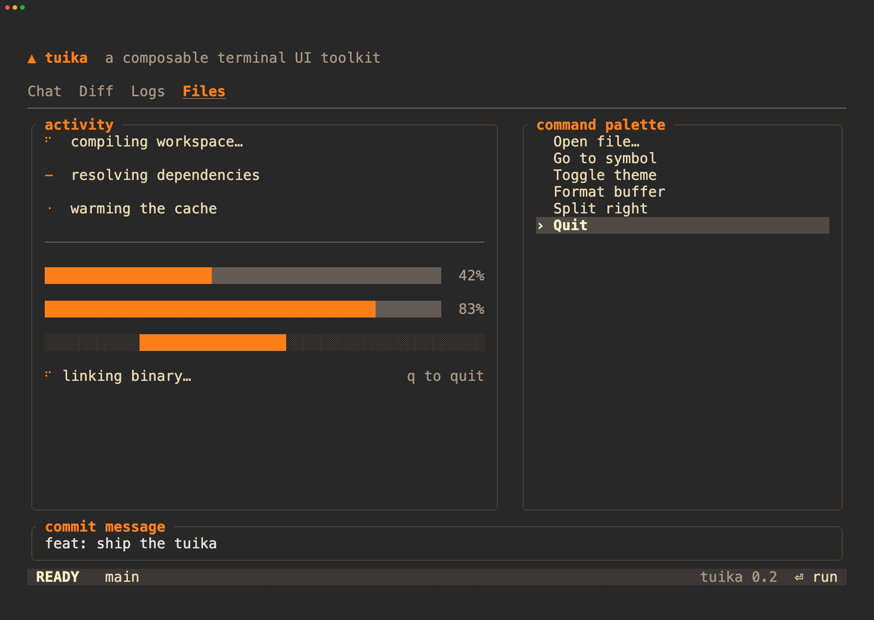 Gruvbox Dark theme