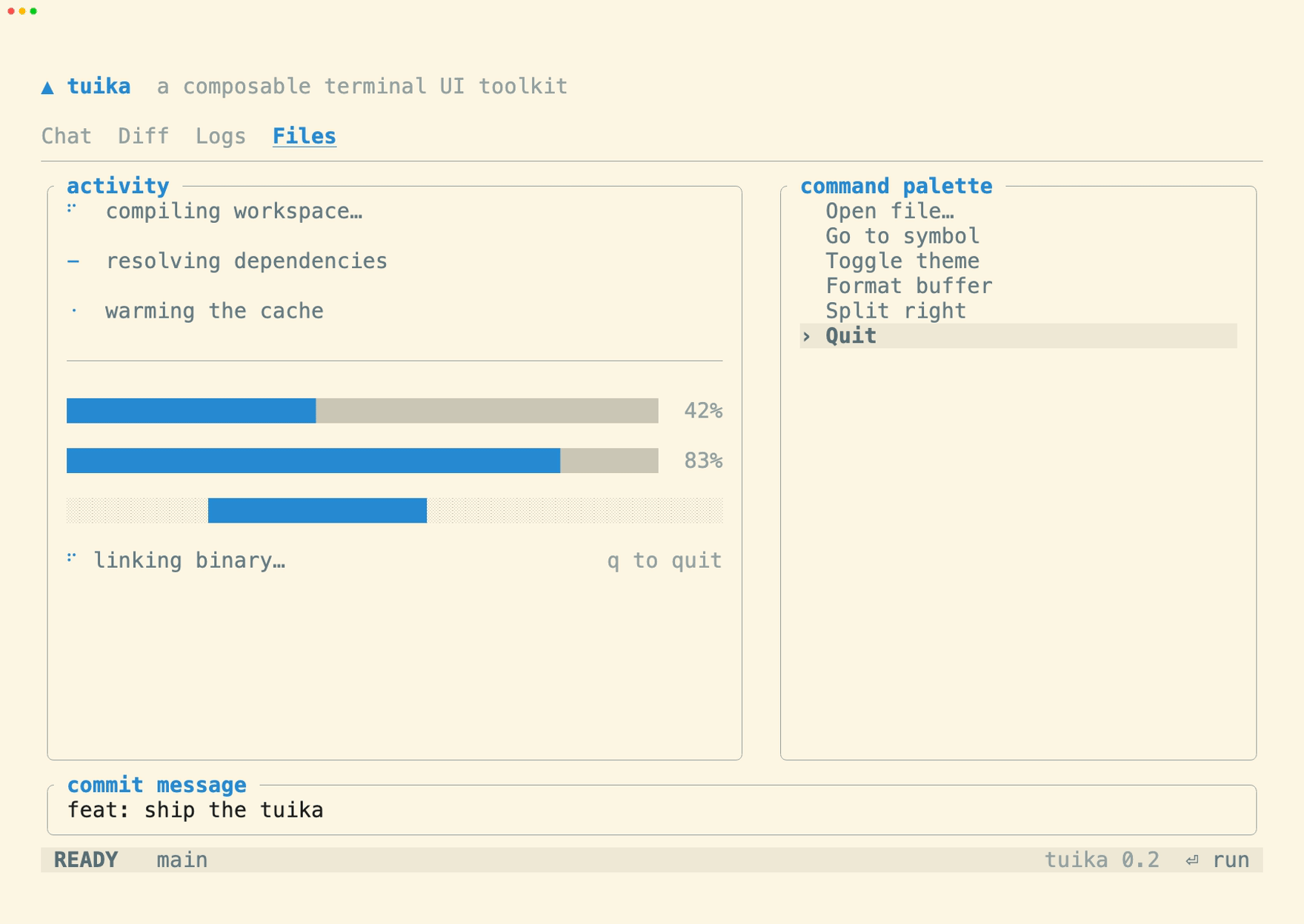 Solarized Light theme